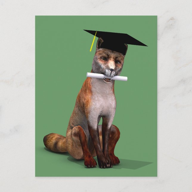 Smartare räv i stan vykort (Framsida)