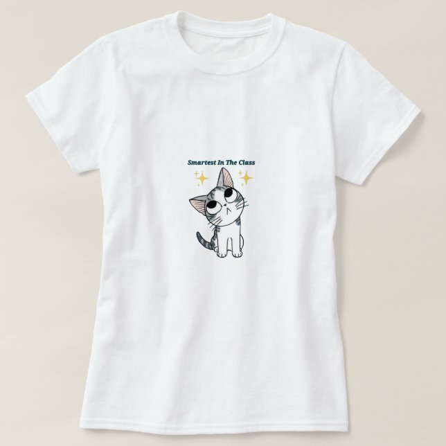 Smartast i klassen T-shirt | Rolig skoltröja (Design framsida)