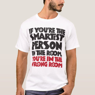 Smartaste person i rummet t shirt