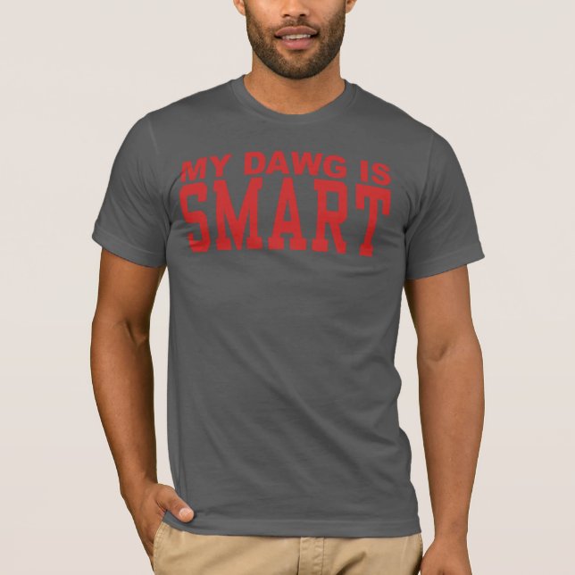 SmartDawg (mörk - grått) T Shirt (Framsida)