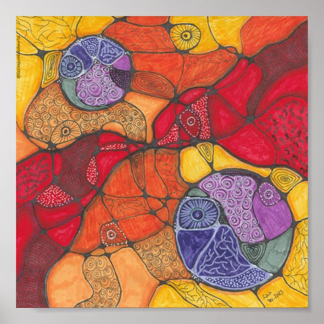 Smärtdocka, 8 x 8 tum. poster (Framsidan)