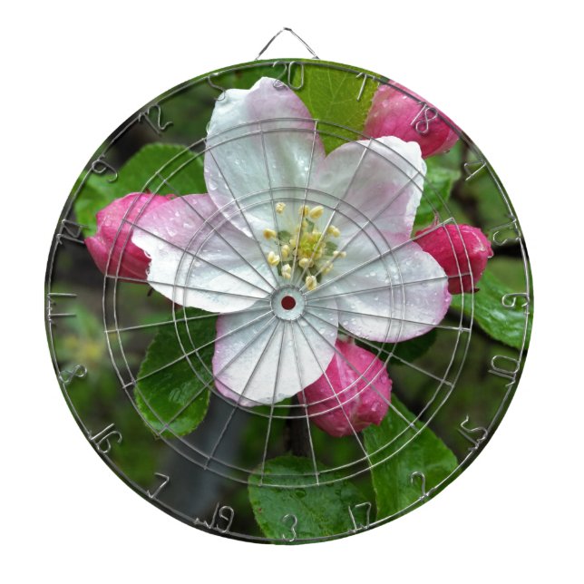 Smärtdroppar på små blommor darttavla (Framsidan)