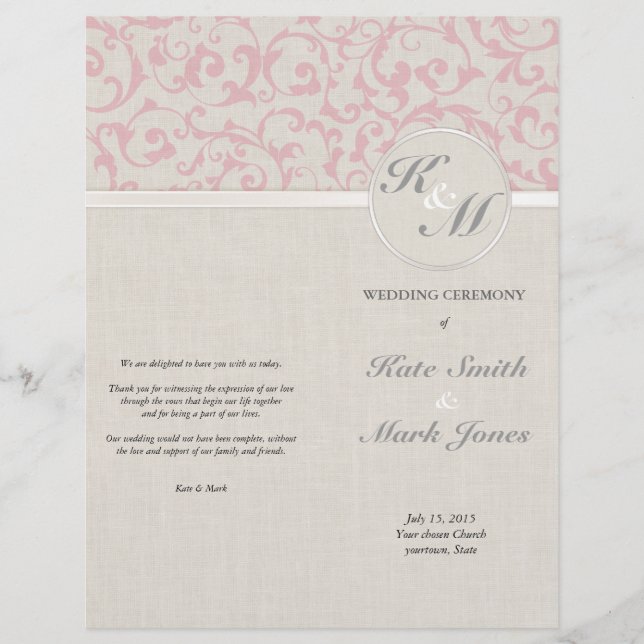 SmartElegance Rosa Bröllop-samling (Framsida)