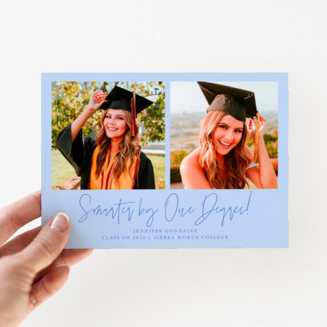 Smarter By One Degree Icy Blue Grad Multi Foto Meddelande (Skapare uppladdad)