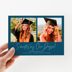 Smarter By One Degree Turkos Gradt Multi Foto Meddelande
