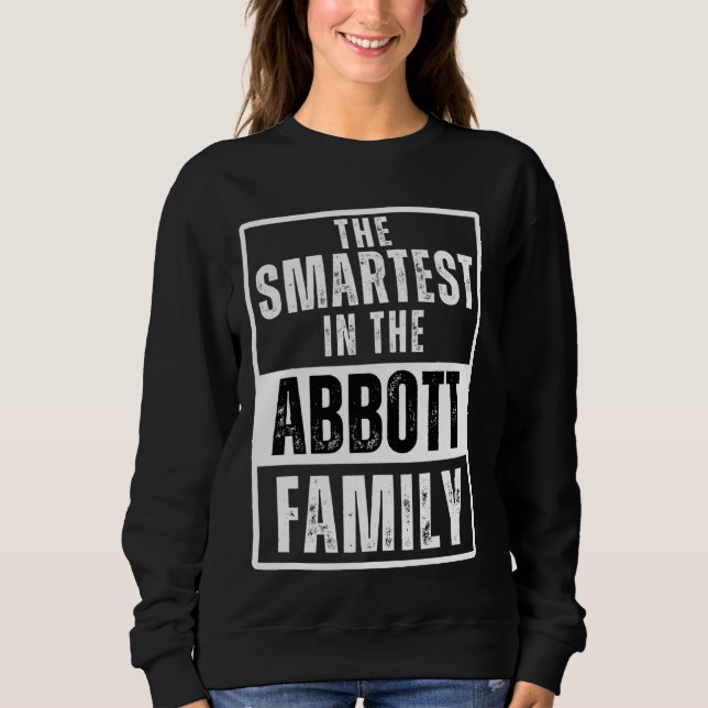 Smartest i Abbott Family Namn T Shirt (Framsida)