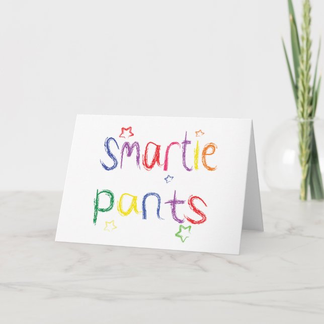 Smartie flåsar rolig grattis kort (Framsida)