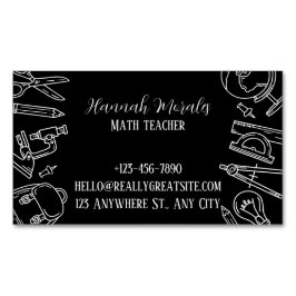 SmartMath Tutoring Services Magnetiska Visitkort