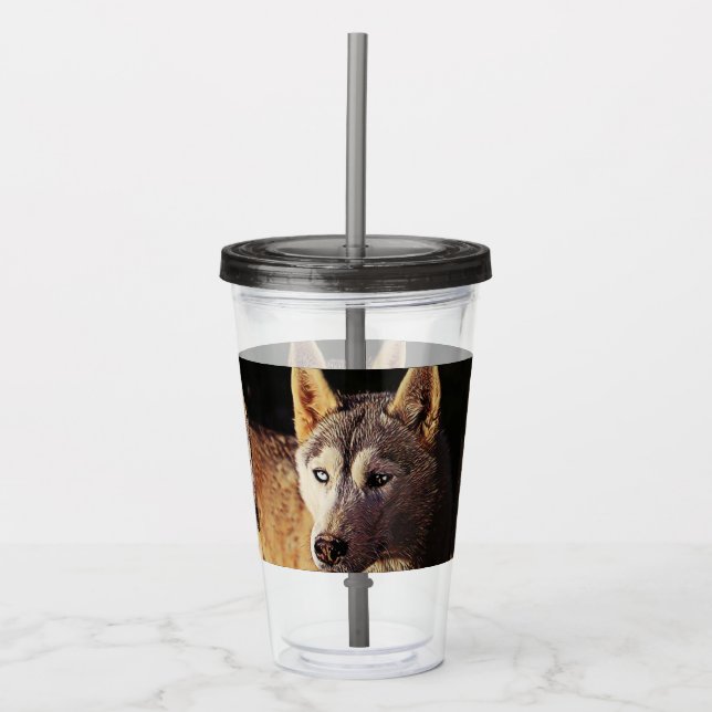 smartmix-djur-varg take away mugg (Framsida)