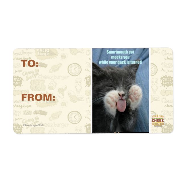 Smartmouth cat fraktsedel (Framsidan)