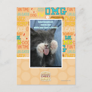Smartmouth cat vykort