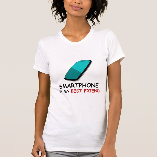 Smartphone är min bästa vän t shirt (Framsida)
