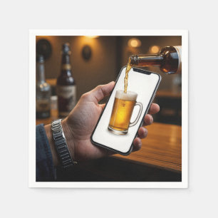 Smartphone Beer Mugg Pappersservett