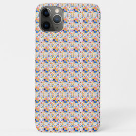 Smartphone case with a colorful geometric pattern