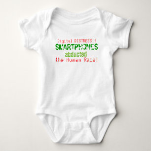 Smartphone Digital Distress Funny Infant T Shirt