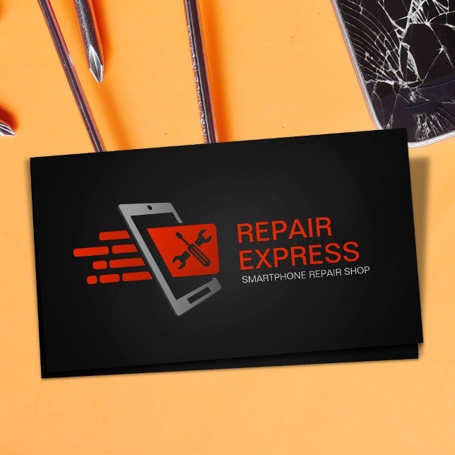 Smartphone Express Reparation Visitkort (Skapare uppladdad)