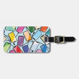 Smartphone med en nos bagagebricka