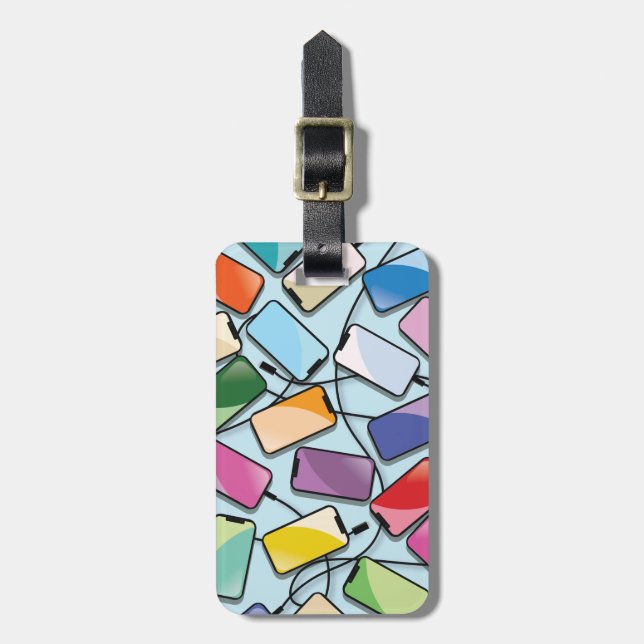 Smartphone med en nos bagagebricka (Vertikal Framsida)