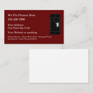 Smartphone Reparation Services Modern Visitkort