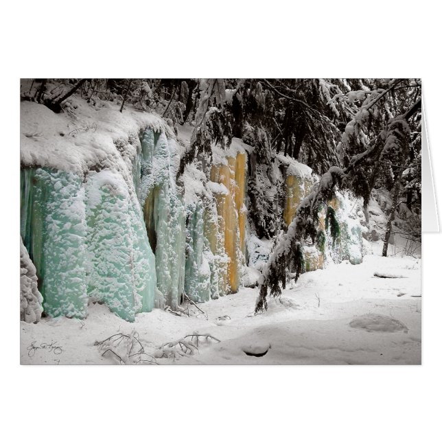 Smarts bäck Icefall ingen 1 Hälsningskort (Framsidan Horizontal)
