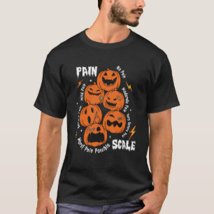 Smärtskala Spöklik Pumpa Höst Halloween Trauma Nu T Shirt