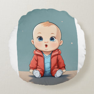 Smarty Baby - Tiny Thinker Ansikte Rund Kudde
