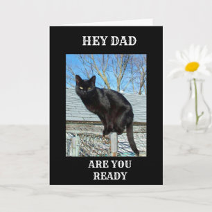 *SMARTY BYXOR BLACK CAT FOR PAPPA* BIRTHDAY CARD KORT