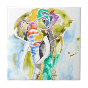 Smarty-Byxor Elephant Kakelplatta