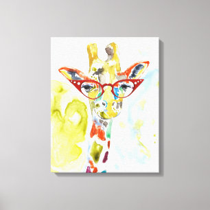 Smarty-Byxor Giraffe Canvastryck