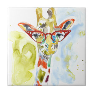 Smarty-Byxor Giraffe Kakelplatta