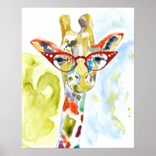 Smarty-Byxor Giraffe Poster