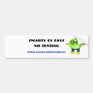 Smarty Cy ingen Texting bildekal