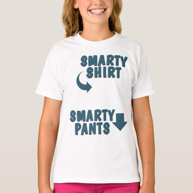 Smarty Shirt Smarty Byxor T Shirt (Framsida)