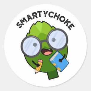 Smartychoke Funny Artichoke Pun Runt Klistermärke