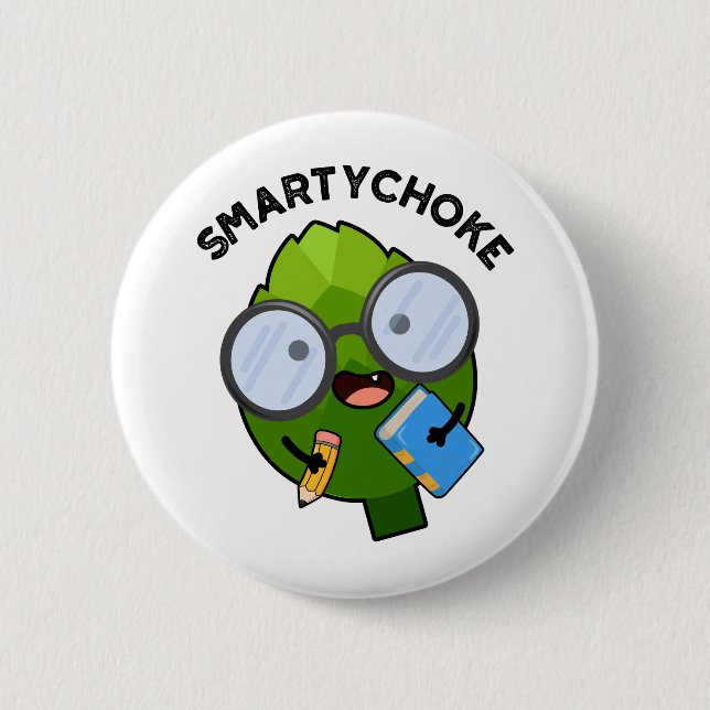 Smartychoke Funny Veggie Artichoke Pun Knapp (Framsida)