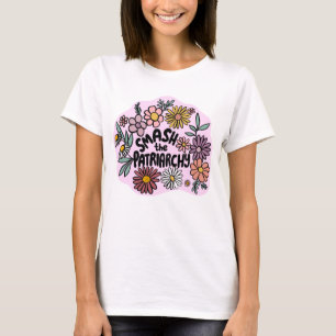 SMASH Blommigten PATRIARCHY Cute Daisy Hand Drawn T Shirt