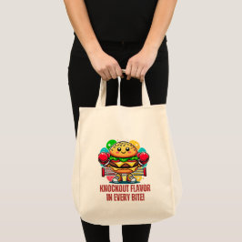 Smash Burger Costume med roligt boxningshandskar - Tygkasse