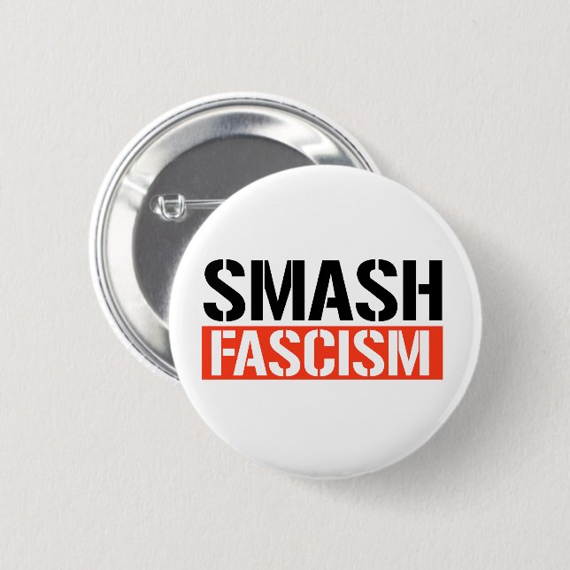 Smash Fascism Knapp (Framsida & baksida)