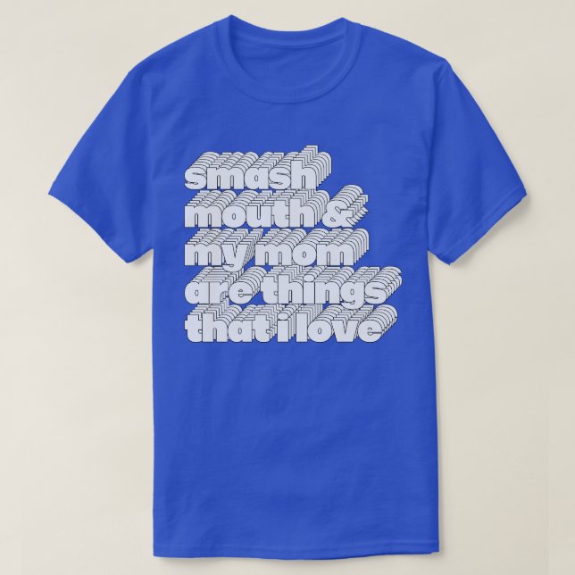 Smash Mouth Meme Älskare Design T Shirt (Design framsida)