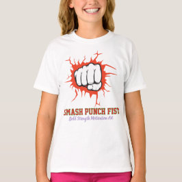 Smash Punch Knutnäve – Modig Styrka Motivation Kon T Shirt