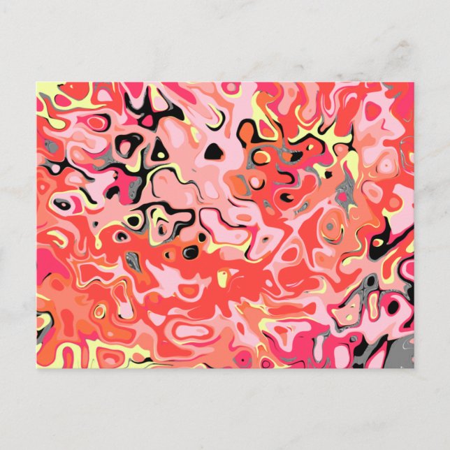 Smash Smash ful dum Abstrakt Vykort (Framsida)