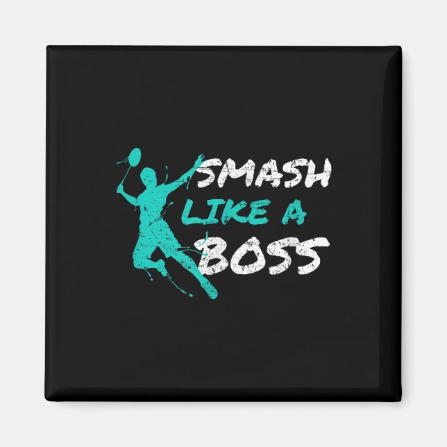 Smash som en Chef Badminton Speedminton Crossminto Magnet (Framsidan)