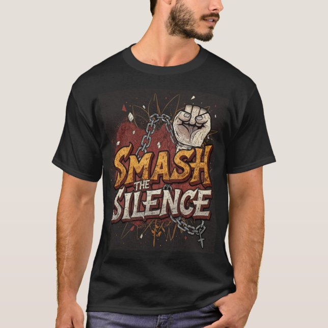 smash the silence t shirt (Framsida)