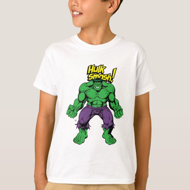 SMASH! Unstoppable Force Anger Power Design T Shirt (Framsida)