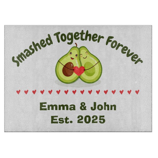 Smashed Together Forever Glasskärbräda (Framsidan)