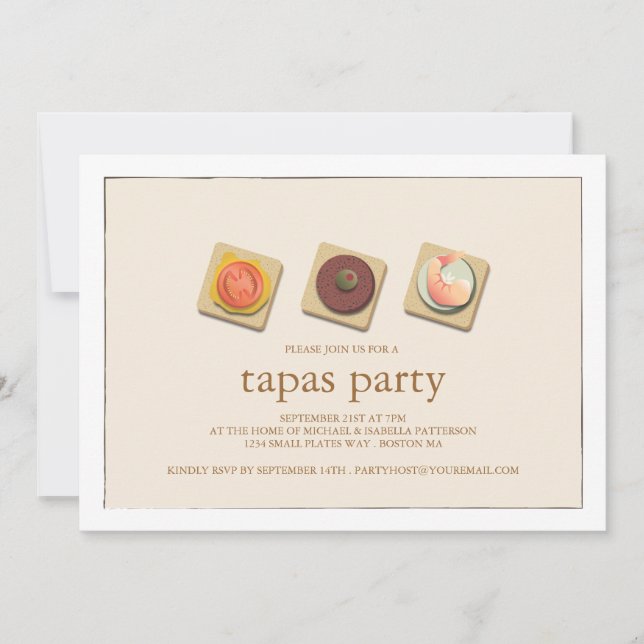 Småskalig Bita - inbjudan till Tapas-grupp (Framsida)