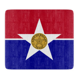 Småskalig glasskiva- flagga av Dallas