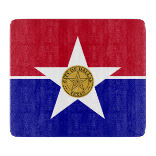 Småskalig glasskiva- flagga av Dallas