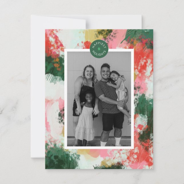 Småskalig Helgdag - julleskort - Abstrakt Julkort (Framsida)