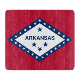 Småskalig skärpapp med flagga av Arkansas